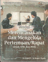 Image of Modul Merencanakan dan Mengelola Pertemuan / Rapat