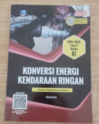 Image of KONVERSI ENERGI KENDARAAN RINGAN SMK/MAK FASE F KELAS XI